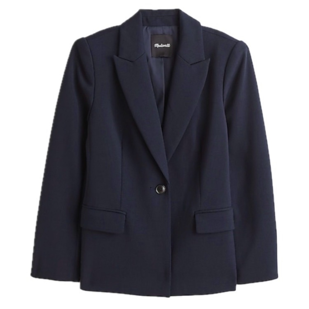 NWT Madewell Alston blazer size 0 navy